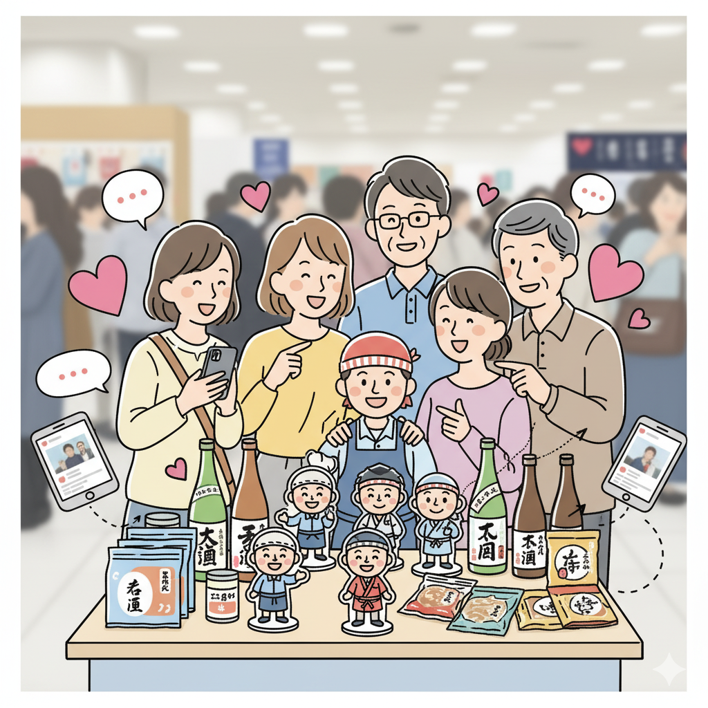 「素通り」を「熱狂」に変える！百貨店・催事の集客を劇的に変える『ちょこっとシリーズ』”顔が見える”広報セット